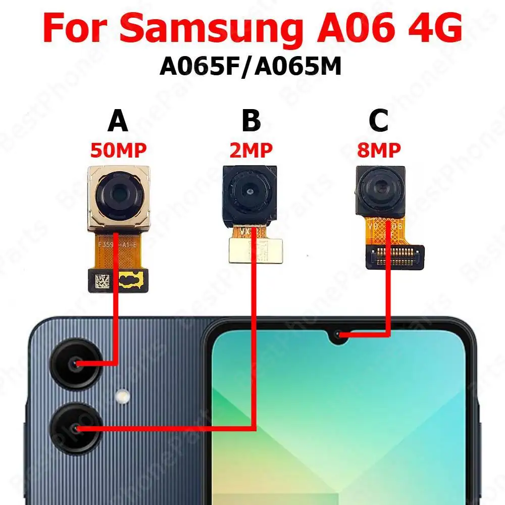 Rear Front Camera For Samsung A06 4G A065 Backside Facing Fr