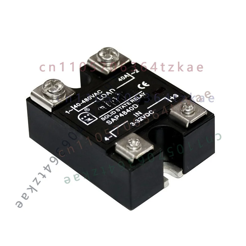1pcs AC SSR Single-phase Solid State Relay SAP4840D 40A DC Control AC Single LED
