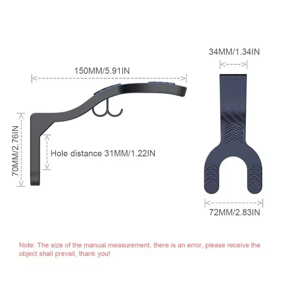 Motorcycle Helmet Hook Rack Multi-Functional Hook Mount No-Drill Wall-Mounted Safety Helmet Storage Rack Motorcycle Accessories