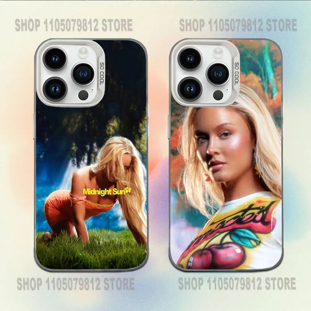 

Midnight Sun Z-ara Larsson Phone Case For iPhone 16,15,14,13,12,11,Mini,Pro,E,MAX White Candy Matte Shockproof Cover