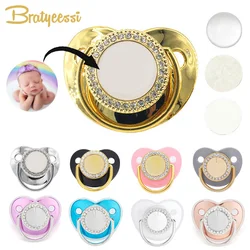 Blank Only Baby Pacifier BPA Free Silicone Newborn Teether Baby Shower Gifts Personalized Infant Nipple Baby Dummy for New Born