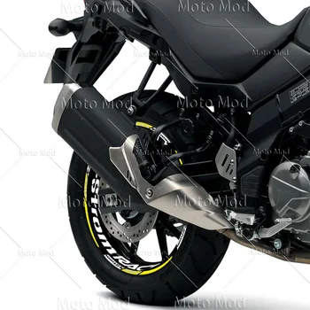 스즈키 V-Strom DL 650 Vstrom 1000 1050 XT 250 SX 반사 휠 스티커 림 데칼 허브 스트라이프 테이프 액세서리, 19 인치 17 인치
