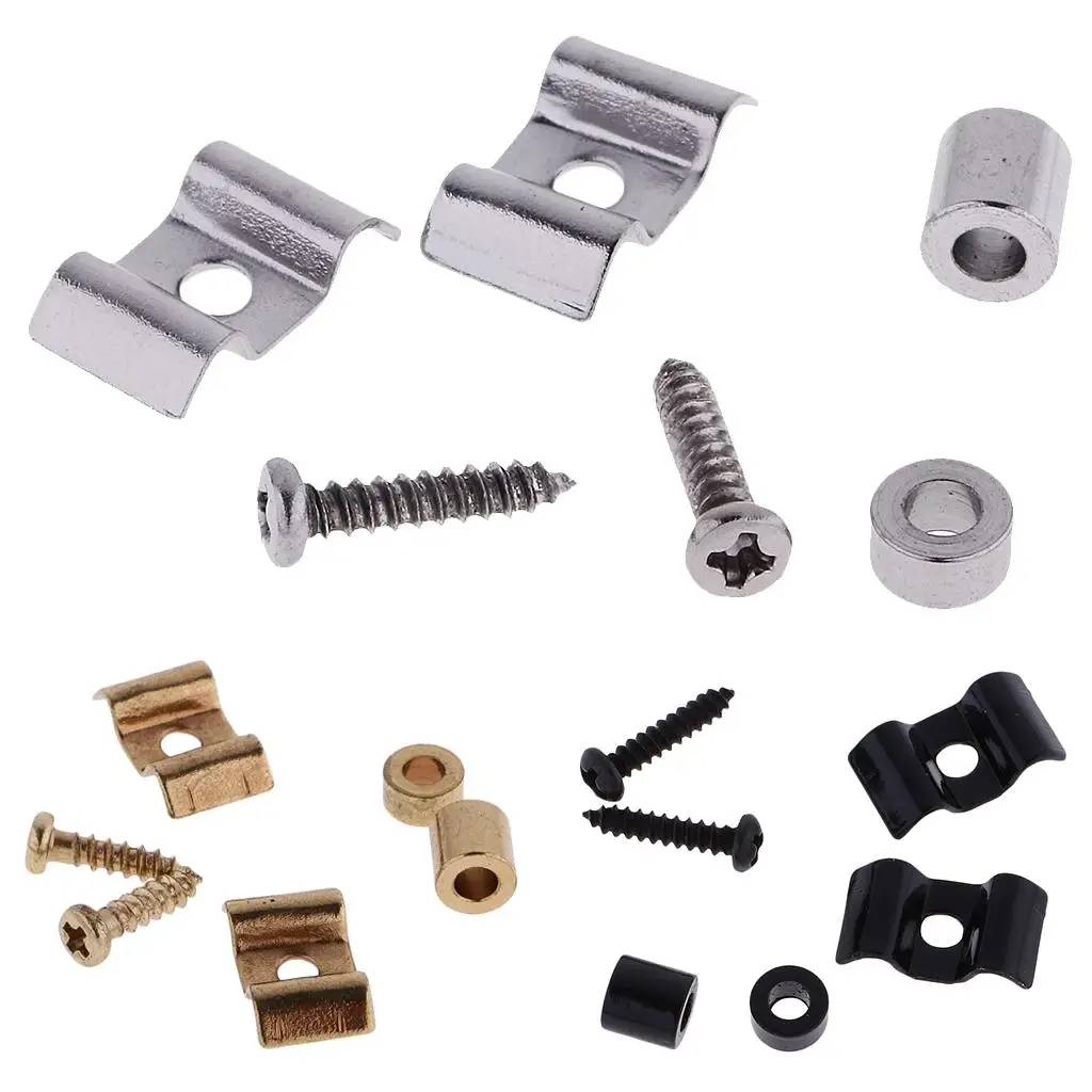 Electric Guitar String Tree Roller Guide Retainer Iron Zinc Alloy for Guitar Hard Case Maintenance