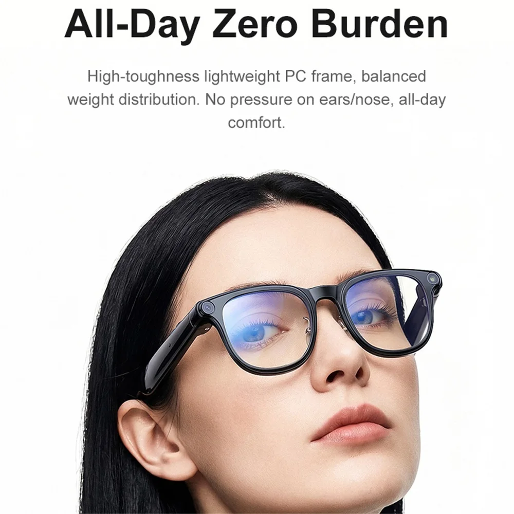 Fashion Smart Glasses 8MP HD Camera Video Recording Blue Tooth Call Voice Assistant Dialogue Translation Intelligence Glasses