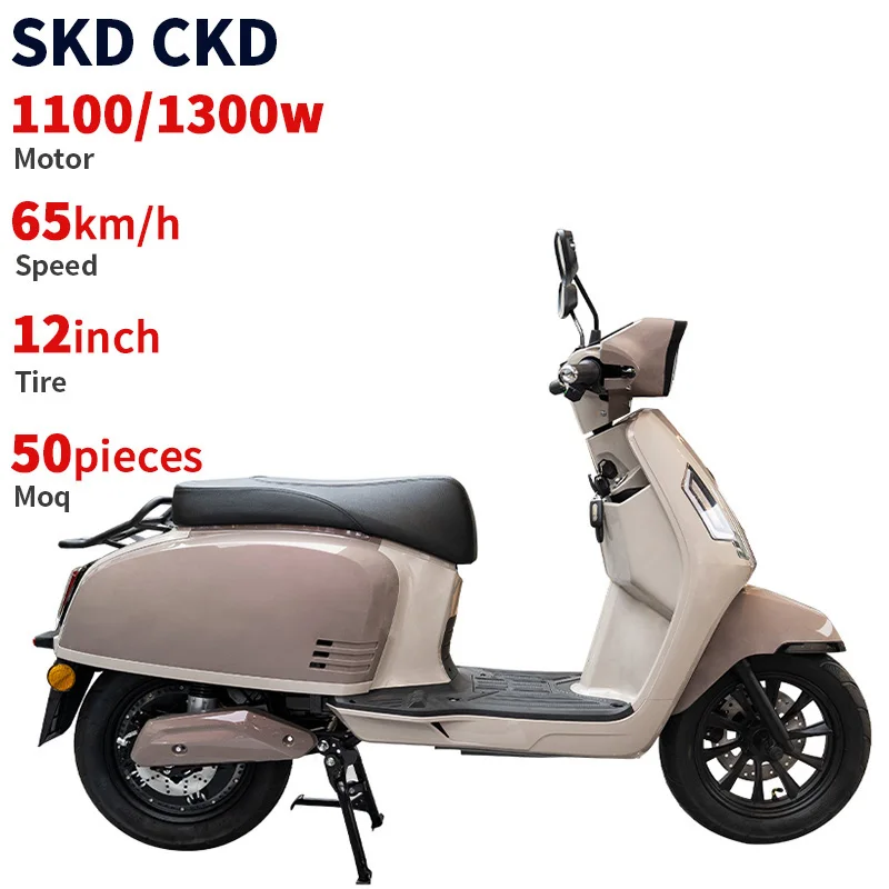 

Equipment Smart Library 12-Inch 2-Seat Electric Racing Moped 1100/1300W 65km/h Max Speed Customized Disc Brake Electric