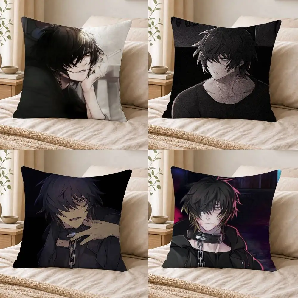 T-Towa Rei S-Slow Damage Double-sided Printed Square Decorative Cushion Cover for Sofa Living Room Home Decor