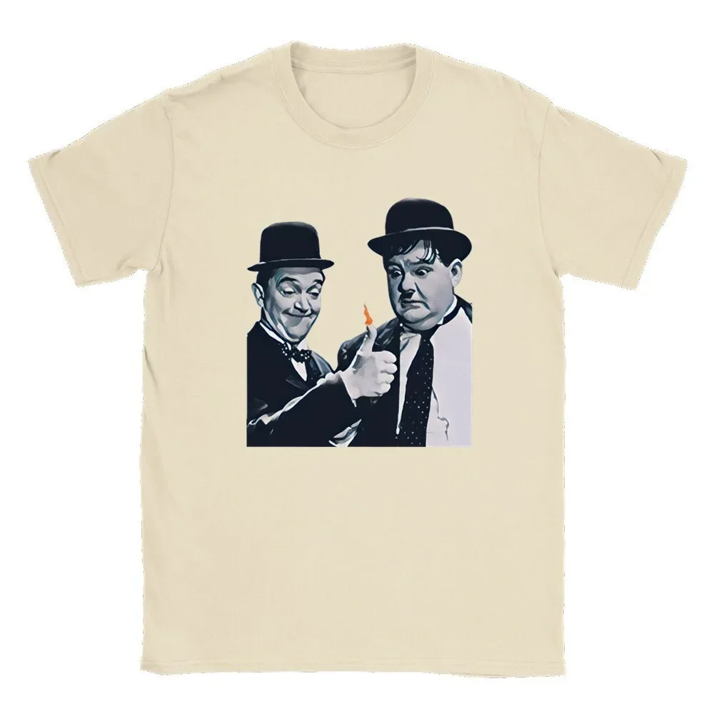 Oliver Hardy & Stan Laurel Tee: Vintage Film-inspired Design T-shirt