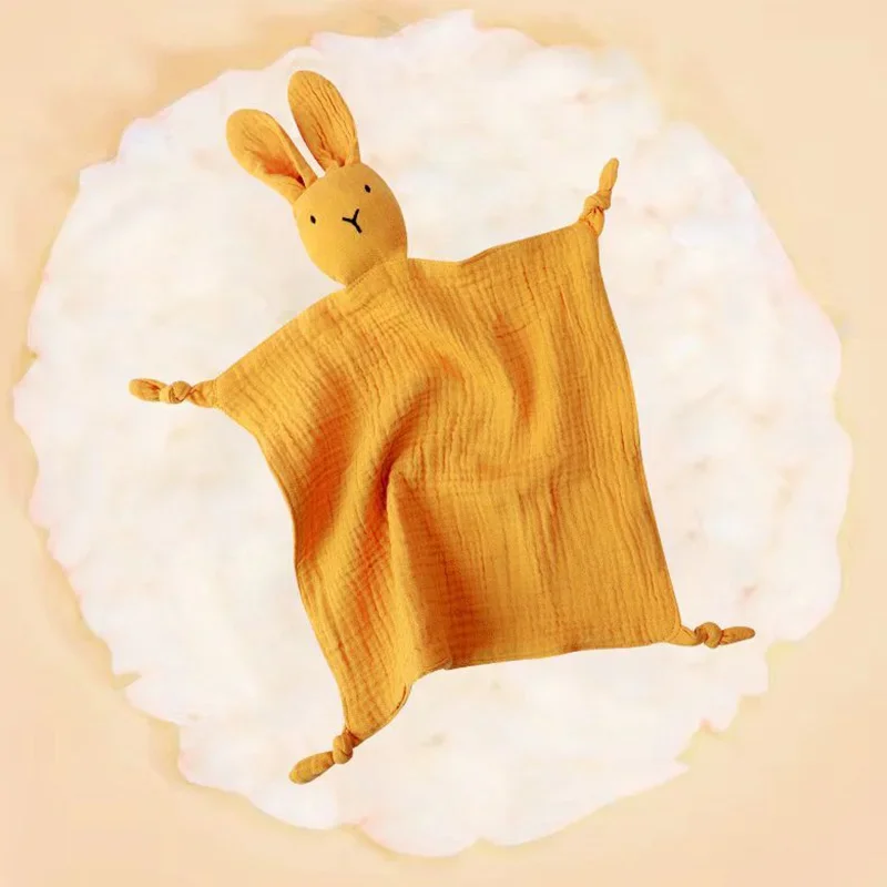 Baby Cotton Muslin Comfortable Blanket Cute  Infant Kids Sleep Appease Towel Children Rabbit Saliva Scarf Gauze Blankets