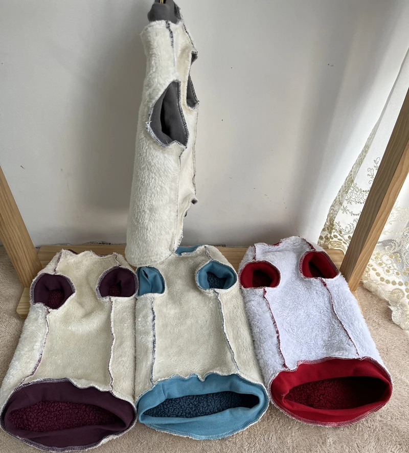 Fashion Warm Sphynix Cat Sweater Hairless Cat Clothes Thickening Soft Double-side Lamb Wool Fiber Coat for Devon Winter Outwear