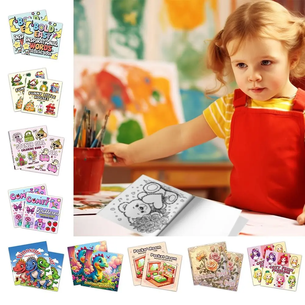 كتاب تلوين كرتوني مبتكر، كتاب رسومات الشعار المبتكرة لتخفيف التوتر والغطس الورقي للبالغين والمراهقين