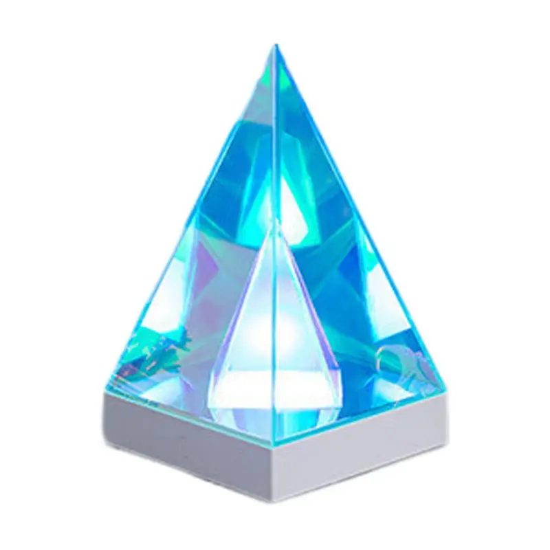 3D Cube Light USB Light Table Lights LED Table Lamp Color Changing Ambient Lighting Cube Pyramid Desk Decor For Bedroom Living