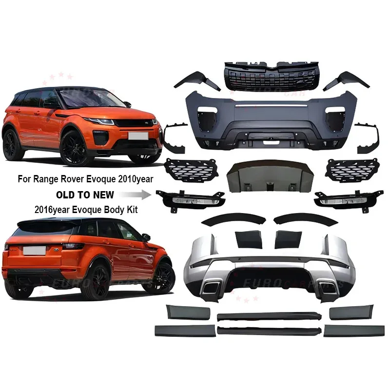 

Old to New Body Kit Fit Range Rover 2010 Year Evoque Facelift Upgr to 2016 Year Evoque Dynamic