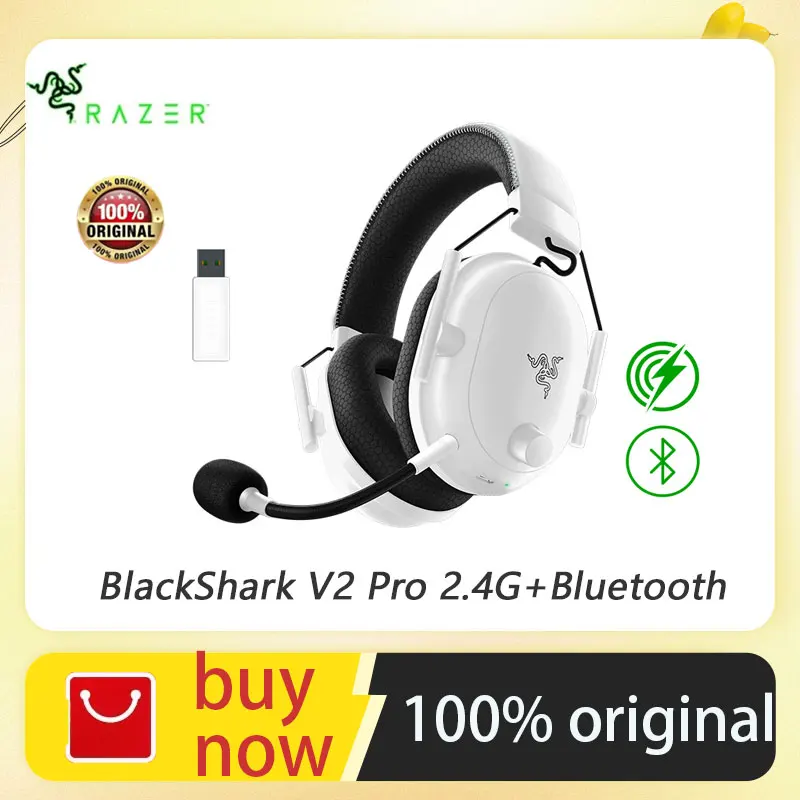 Razer BlackShark V2 Pro 2.4G+ Bluetooth  -Wireless Premium Esports Gaming Headset HyperSpeed Wireless Technology