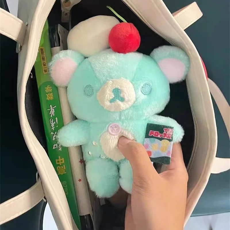 12cm little bear Tea Series Summer Sweet Wave Soda Bear Bag Pendant Honey Bear Muffin Brother Keychain Hanging Chain view 3