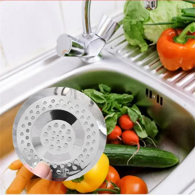 Sink Strainer Kitchen Sink Grid Filter Stainless Steel Drain Hole Filter Mesh Protection Against Clogging Kitchen Accessories