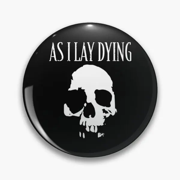 As I Lay Dying Skull Emblem Metalcore  Soft Button Pin Brooch Metal Clothes Creative Collar Decor Women Gift Cartoon Hat Fashion