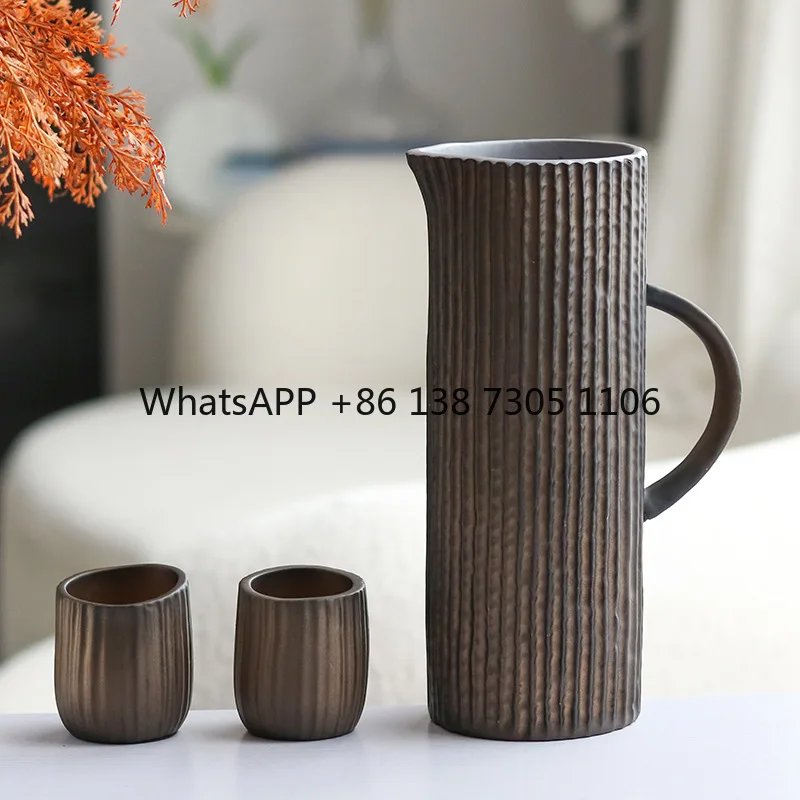 

Wabi Sabi Wind Teapot Vase Homestay Tea Room Art Decoration Exhibition Hall Front Desk High-end Teacup Flower Ornament