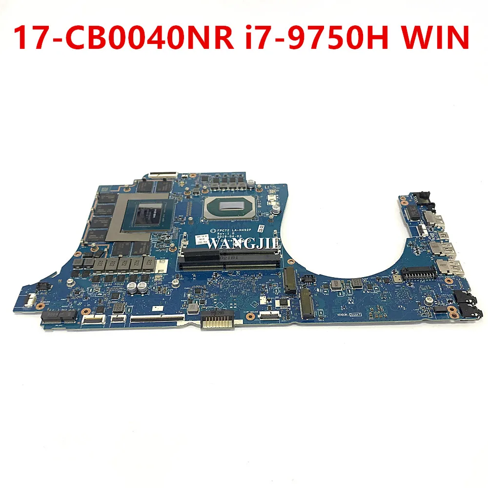 

LA-H492P For HP OMEN 17-CB0040NR 17-CB Laptop Motherboard L59776-601 DSC RTX2070 8GBfGSync i7-9750HWIN 100% Working