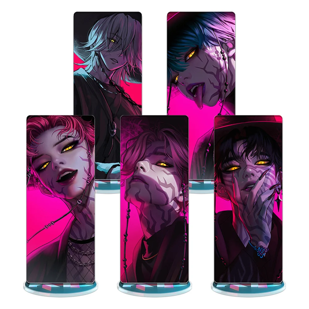 

K-Pop: Demon Hunters Saja Boys Acrylic Standing Plates Anime Peripheral Borderless Fine Carving Internal Printing Ornament Gifts