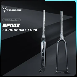 Tideace 24er Carbon BMX Cruiser Forks 24'' Carbon Forks Bmx Racing Carbon Bike Fork T800+T1000 BMX Fork 24inch