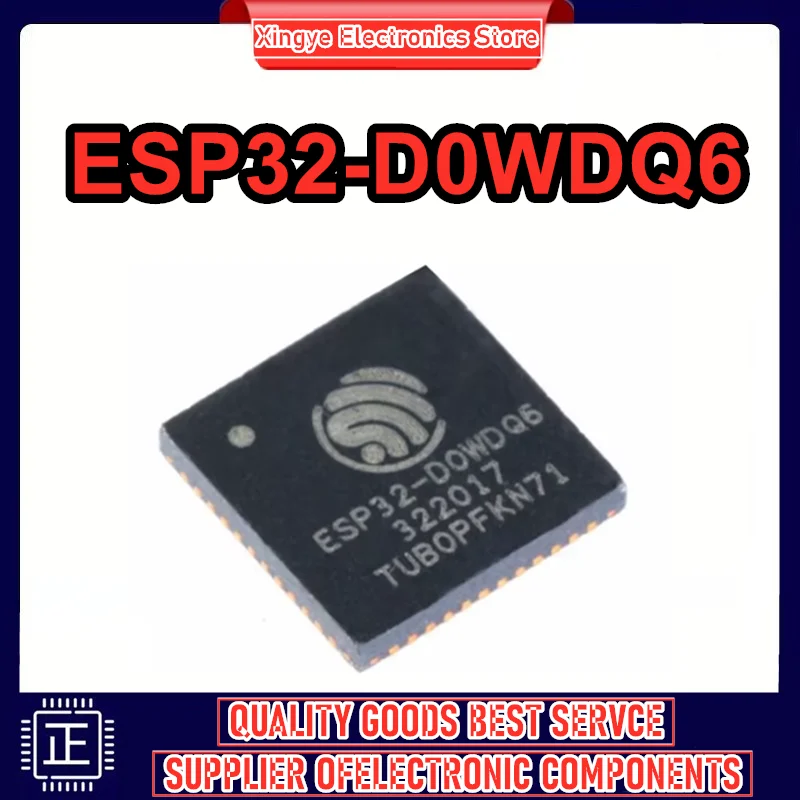10PCS ESP32-D0WDQ6 SMD IC dual-core MCU Wi-Fi & Bluetooth combo chip QFN 48-pin