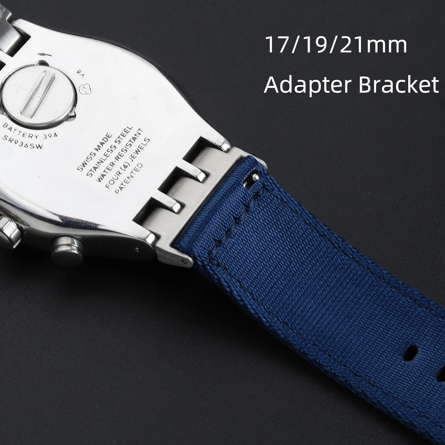 For Swatch watch accessories End Links watch triple port adapter strap17mm 19mm 21mm strap connector Adapter Converter With tool image 5