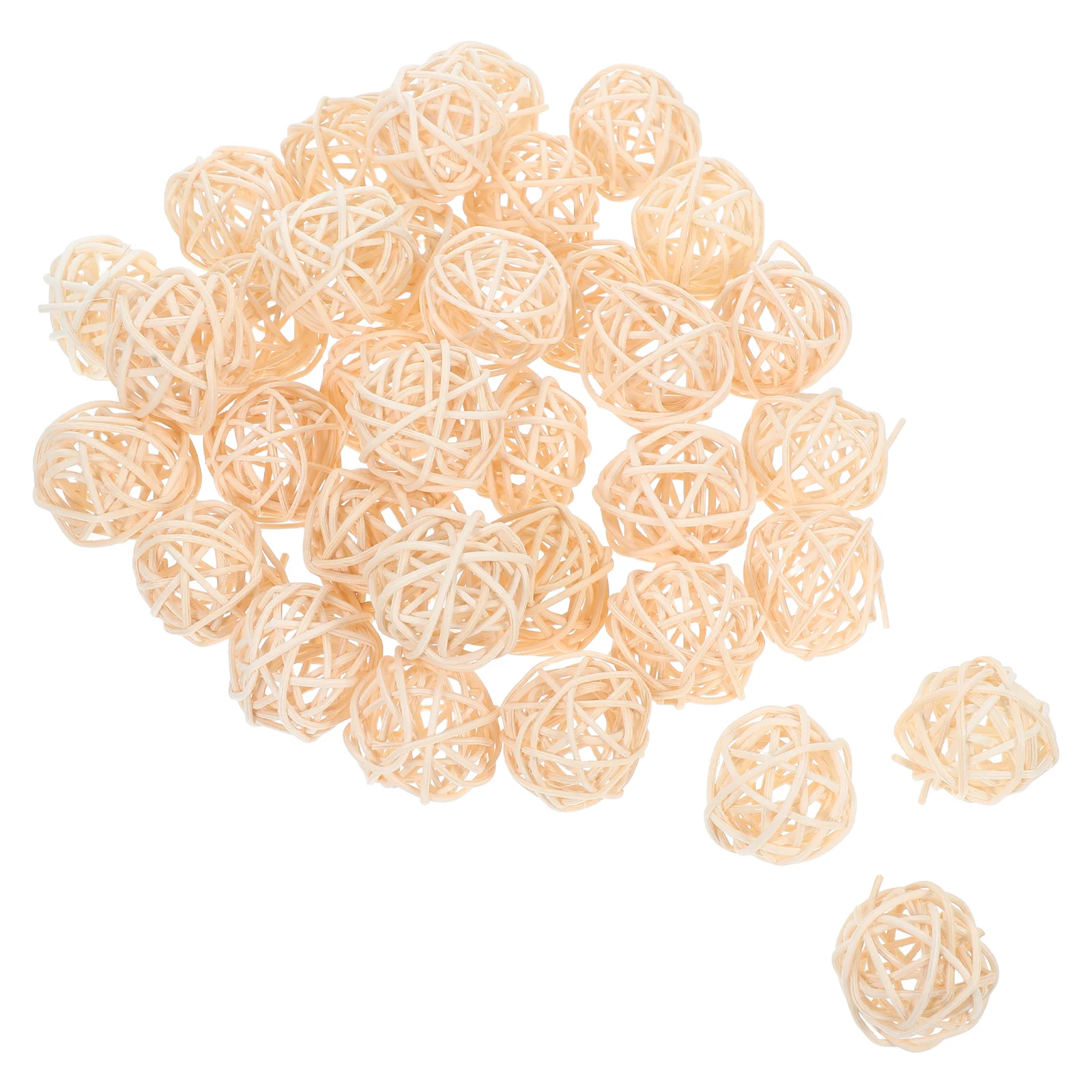 

30 Pcs Green Ornaments Home Rattan Ball Party Aromatherapy Decorations Bamboo Wicker Baby