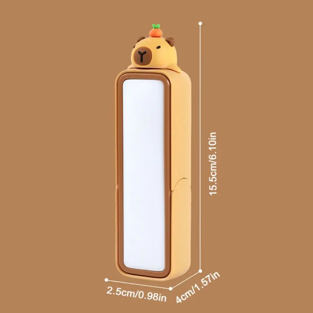 Usb recarregável capivara lâmpada de mesa multifuncional bonito dos desenhos animados animal pequena luz da noite 3 engrenagens ajustável engraçado lâmpada parede