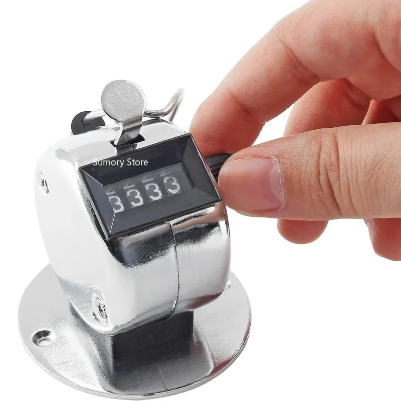 

Metal Handheld Tally Counter 4-Digit Number Count Clicker,Mechanical Counters Clickers Pitch Counter for Coaching, Fishing, Golf