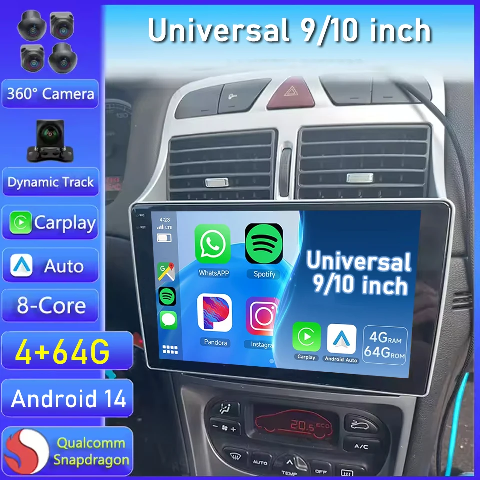 2DIN Universal 9/10…