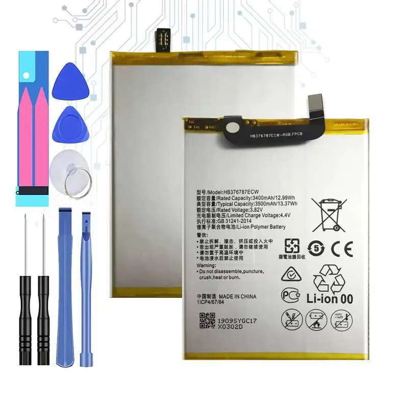 

Stable HB376787ECW 3500Mah For Huawei Honor V8 Fast Charging Mobile Phone Battery