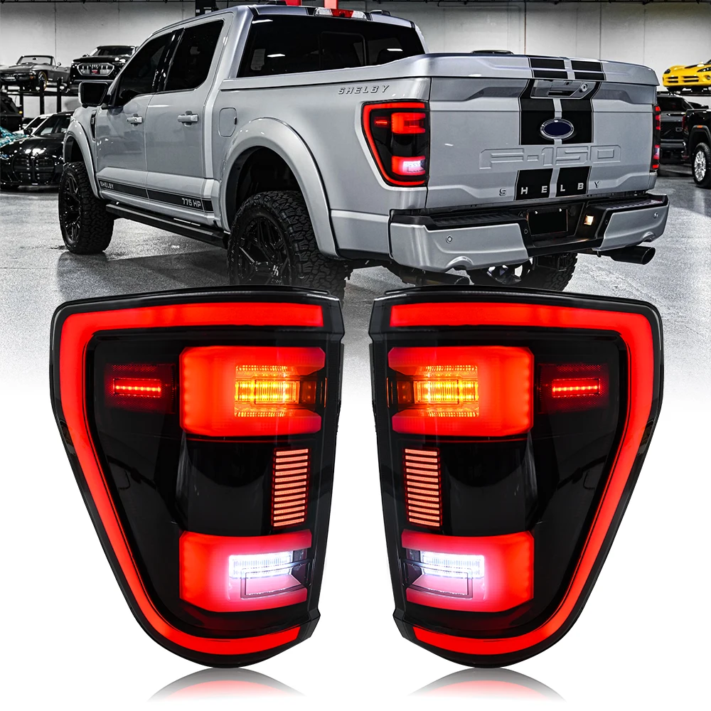 Led Tail Light for 2021-2024 Ford F-150 F150 XL STX Dynamic Turn Signal Car Upgrade Accessories Plug And Play