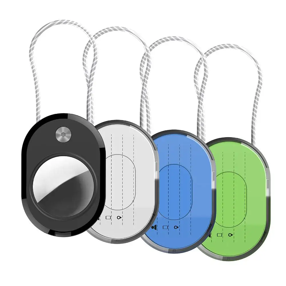 حامل ل أبل Airtags حامل سلسلة المفاتيح حافظة واقية شل اكسسوارات مكافحة الإفلات Airtags الحيوانات الأليفة الأمتعة على ظهره N7C0