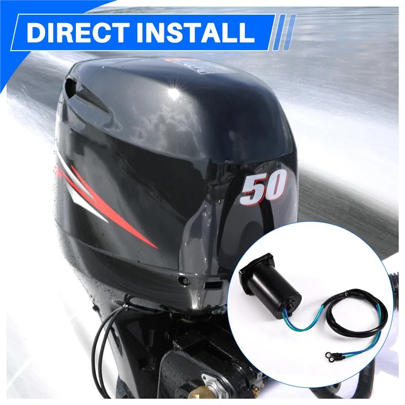 38100-87J00-0EP Двигатель отделки/наклона, 2 провода, 4 болта, подходит для Suzuki DF40 и DF50 1999-2010