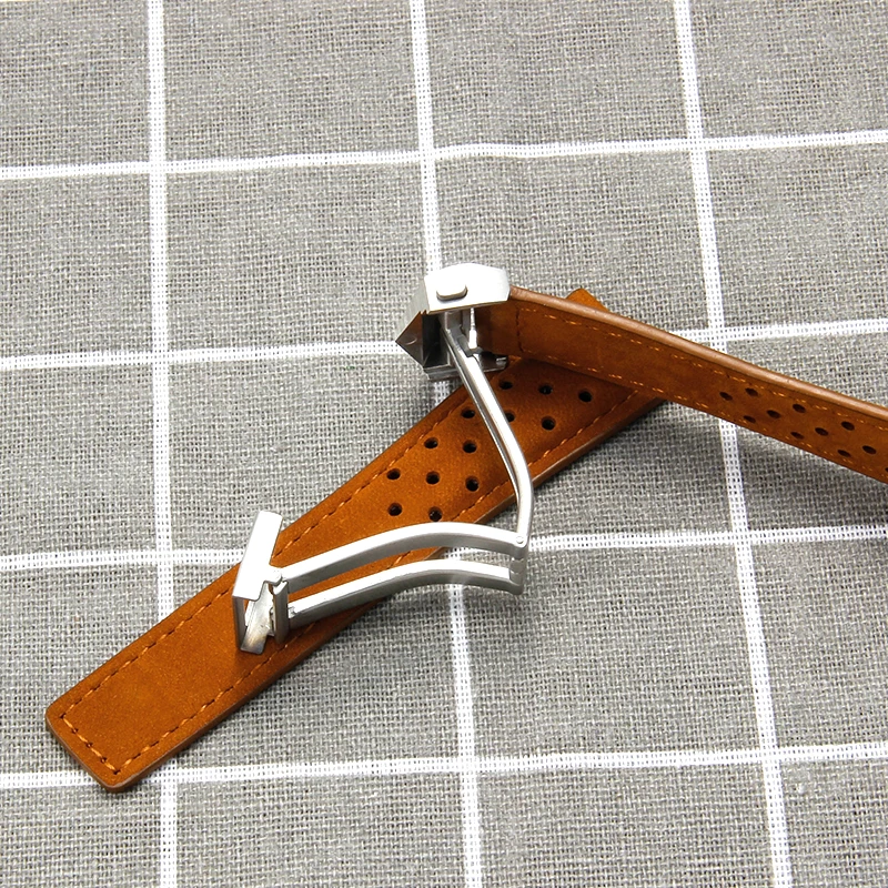 Uma variedade de estilos disponíveis acessórios de relógio premium para tag heuer série pulseiras de couro genuíno à prova de suor 20 22 24mm