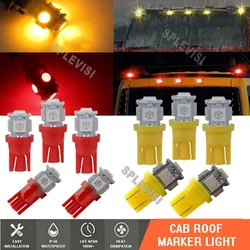 10X Cab Roof Running Marker Light Amber Red T10 LED Bulb for Hummer H2 2003-2009 2004 2005 2006 2007 2008 2009