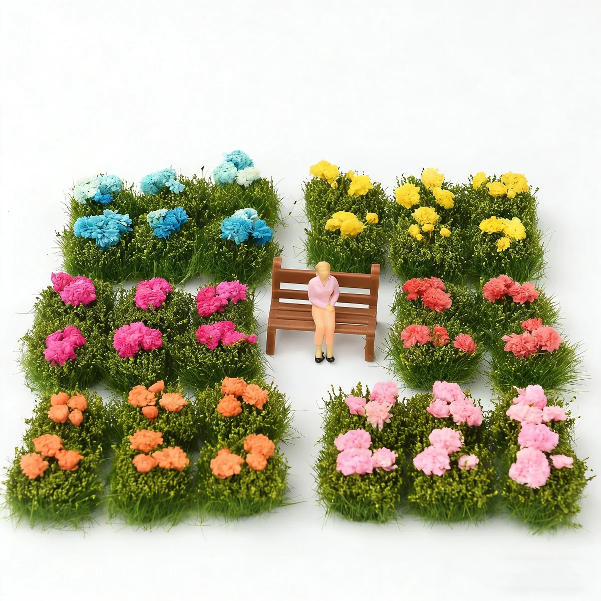 

Artificial Flower Cluster Mini Grass Tufts 15MM DIY Model Scenery Material Micro Landscape Garden Sand Table Layout Accessories