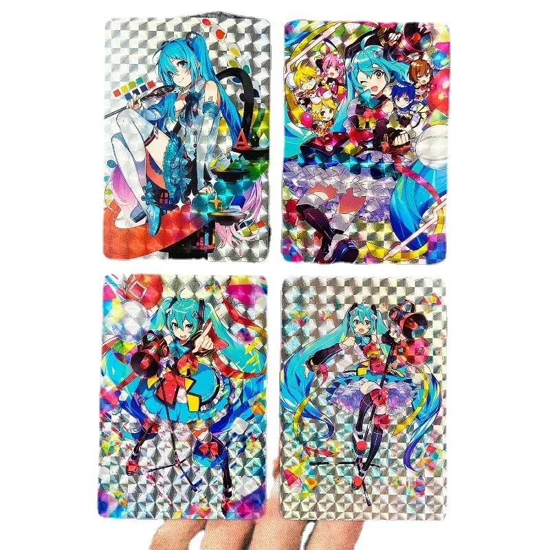 DIY Homemade Flash Card Hatsune Miku Concert Commemorative Card Anime Game Peripheral Collection Christmas Present