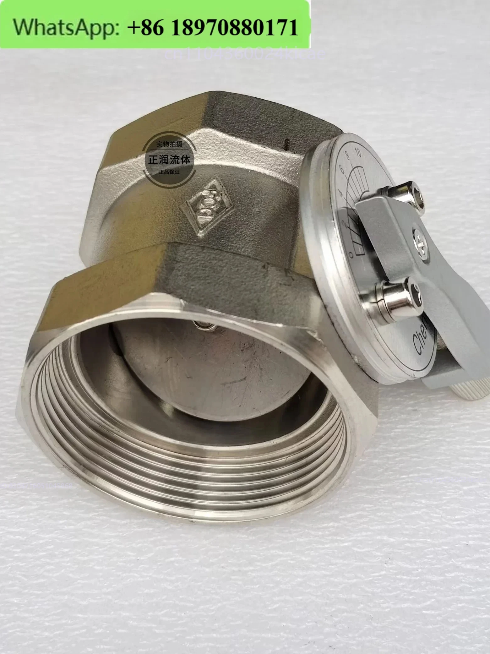 Воздушный клапан из нержавеющей стали/резьбовой регулирующий клапан объема воздуха со шкалой, дроссельный клапан с резьбой DN50