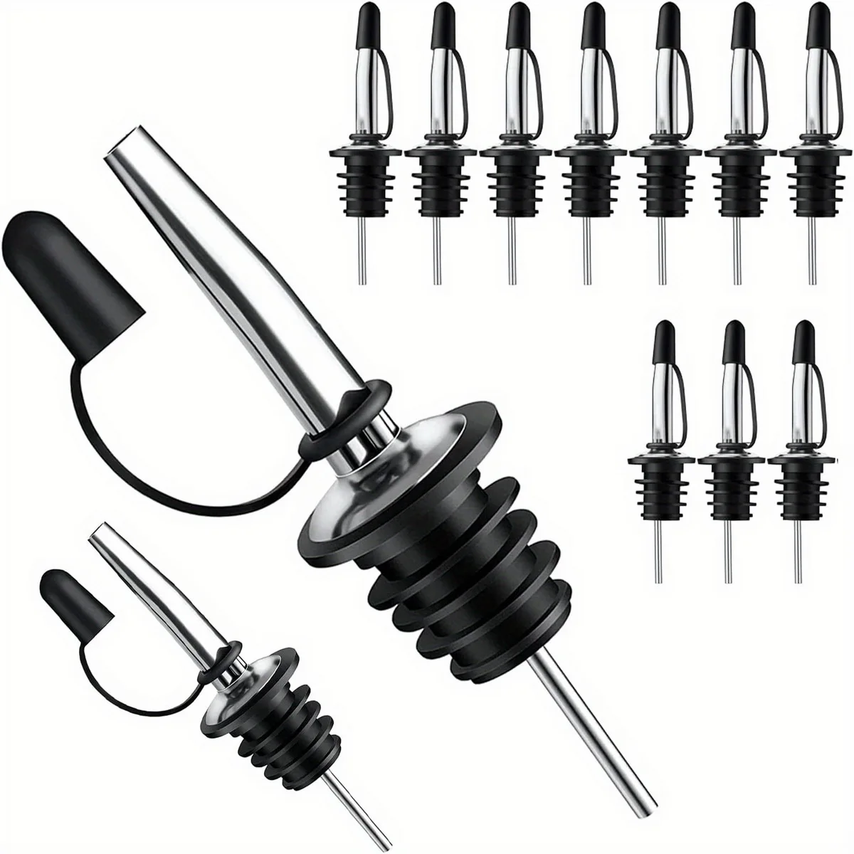 Wine Pourer, Premium Aerating Pourer And Decanter Spout, Liquor Bottle Pourers, Wine Pourers No Drip, Cocktail Making Tools