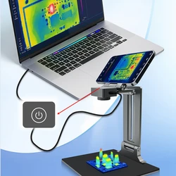 CA-09D analizator termowizyjny 3D 256x192 do kontroli upływu zwarcia PCB naprawa telefonu kamery mikro obiektyw 30mm