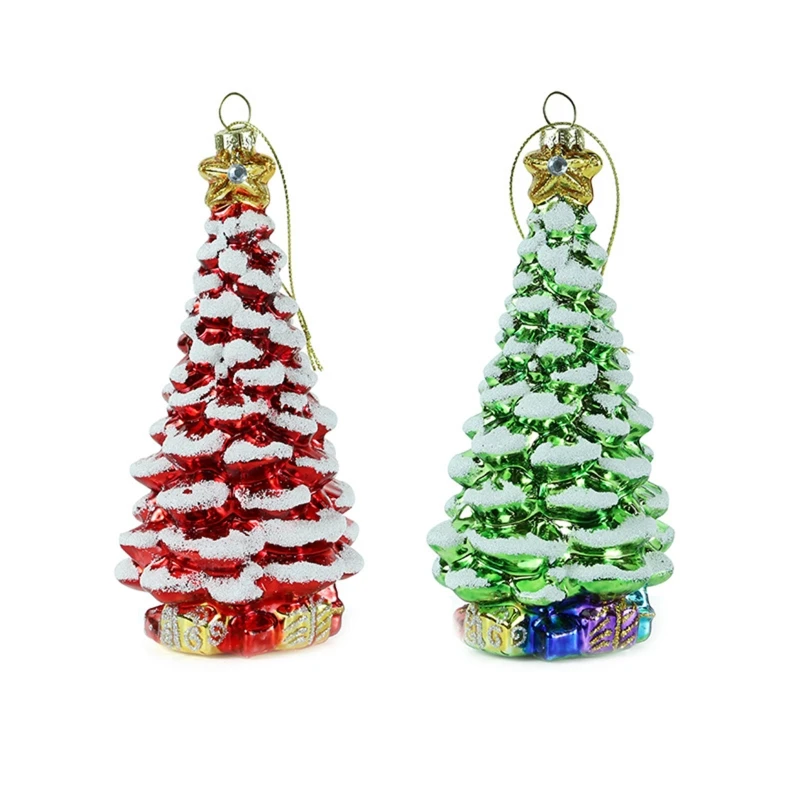 

Christmas Tree Simulated Glass Tree Hanging Decoration Realistic & Creative Xmas Tree Ornament Holiday Decor Hangings