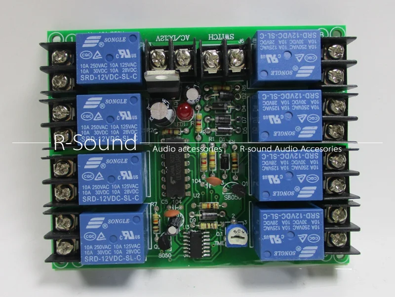 

8 channel power sequence board time sequencer control 10A 0.2-4S Audio KTV Stage