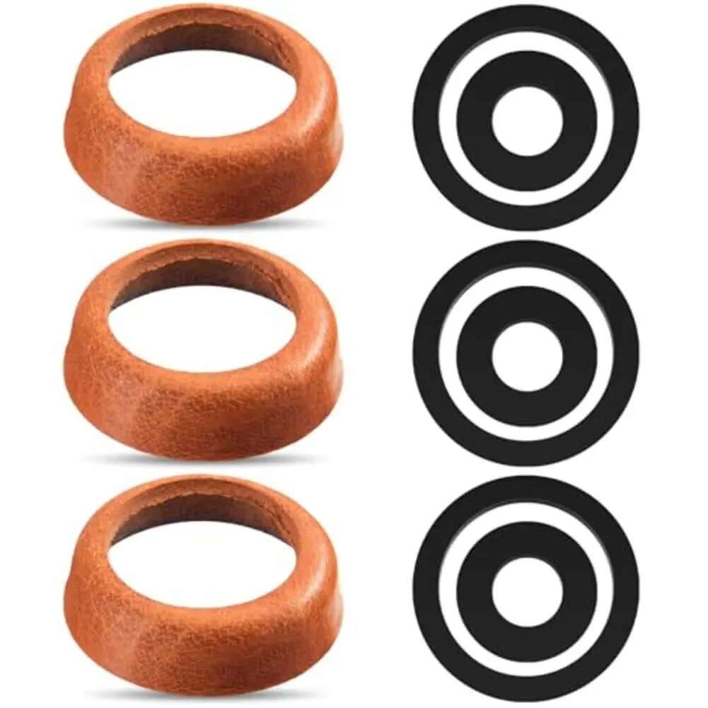 

Comprehensive Type 75 Pump Sleeve and Sealing Ring Kit 3 Leather Sleeves and 6 O Rings for Garden and Park Applications