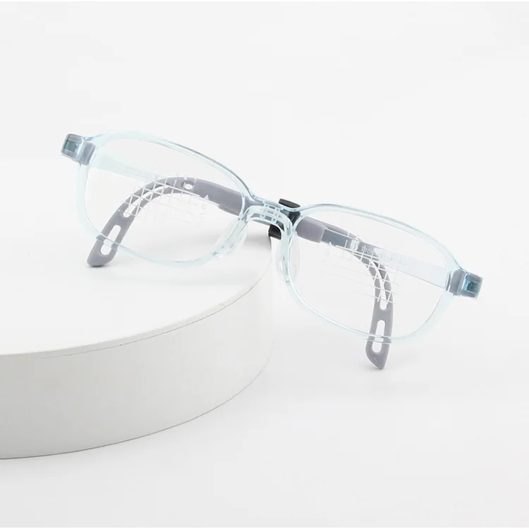 46mm Swiss EMS Flexible Kids Glasses Shockproof Boys Girls Eyewear Adjustable Arm Sports Glasses for School Running T105