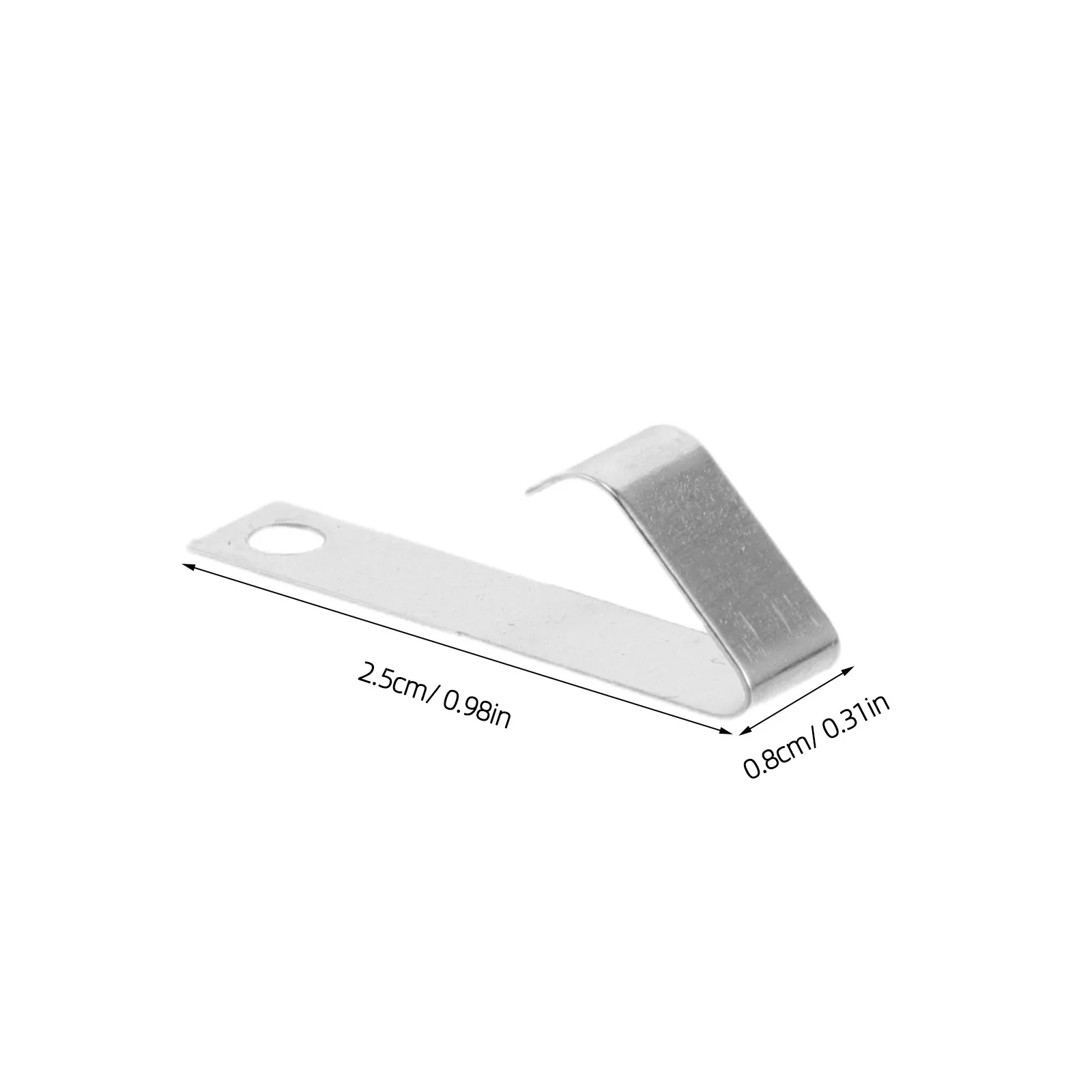 10Pcs Battery Spring Contact Plate 0.98x0.31in High Conductivity Metal Aa 9V Battery Terminal Connector Spring for Remote
