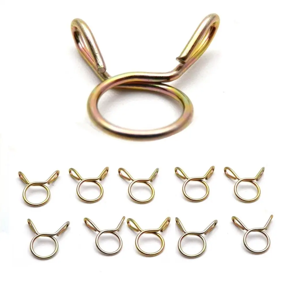 Scooter Automobiles Zinc Plated Air Tubing Metal Fastener Water Pipe Fuel Line Hose Clips Hose Clamp Tubing Spring Clamps