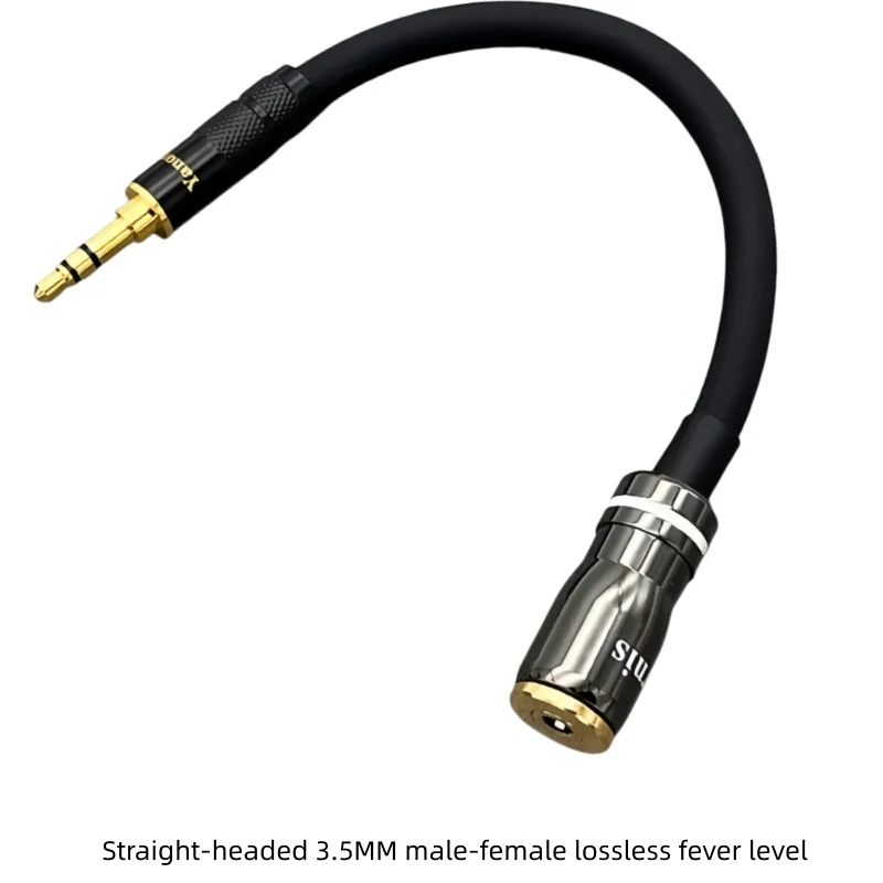 Fever-grade 3.5mm headphone audio elbow 3.5 male to female AUX extension signal line cable