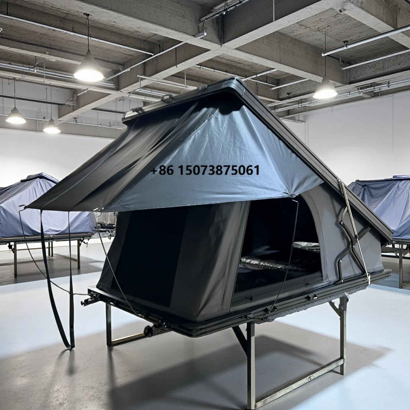 BIENTE BNT5704 X Hinge 2-3 Person Aluminum Clamshell Hardshell Roof Top Tent Quick Automatic Opening Four-Season 3000mm