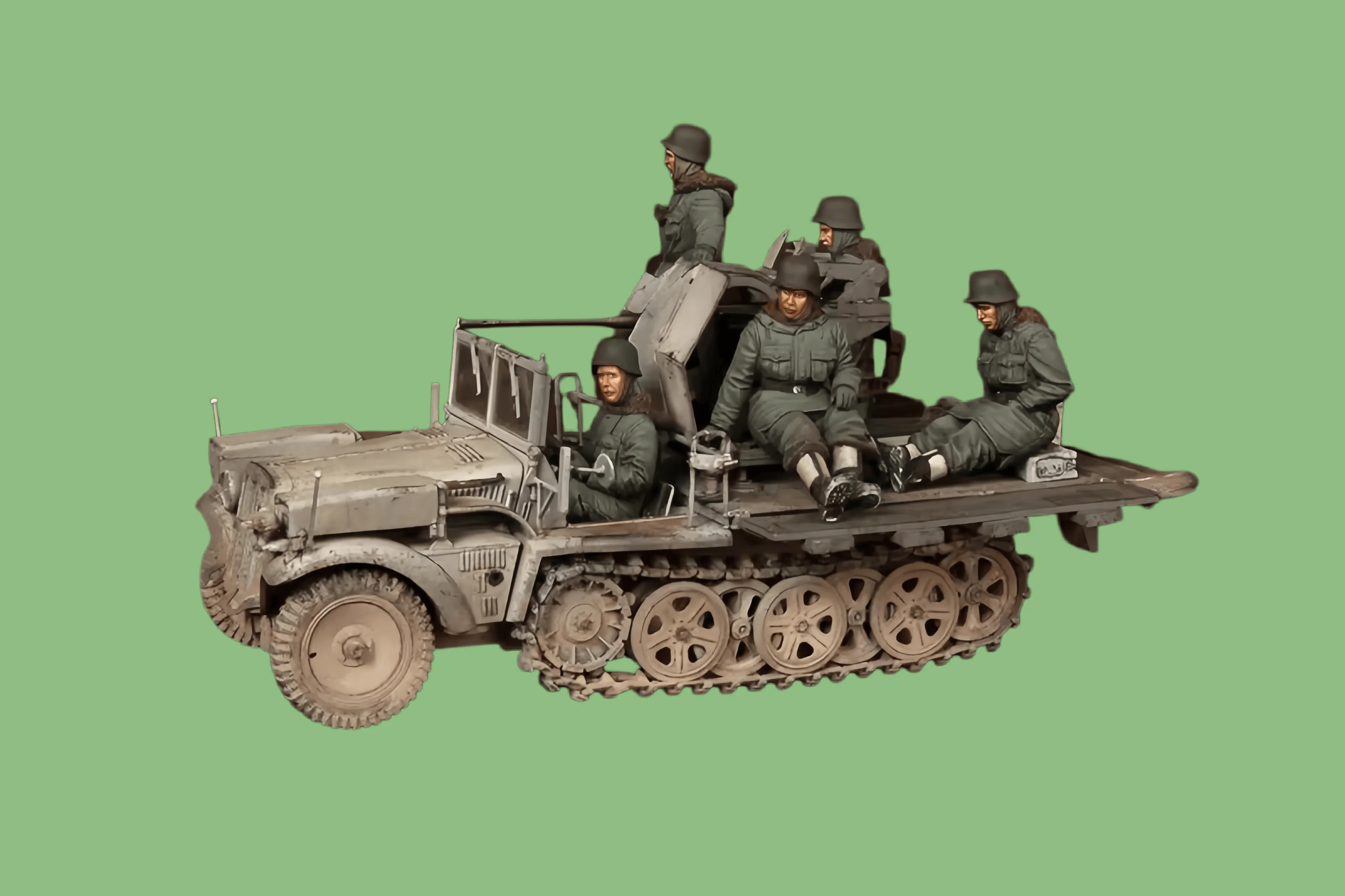 

1/35 Casting Resin Model Assembly Kit, GK， 5 Resin Members, Unpainted, Need To Be Assembled